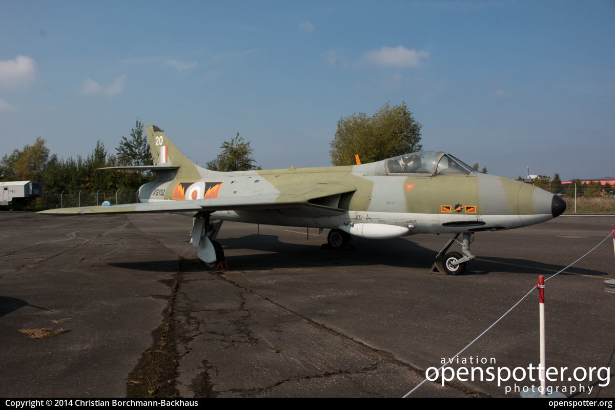 XG152 - Royal Air Force Hawker Hunter F.6A at RAF Gatow (GWW/EDBG) taken by Christian Borchmann-Backhaus | openspotter.org | ID: 45982