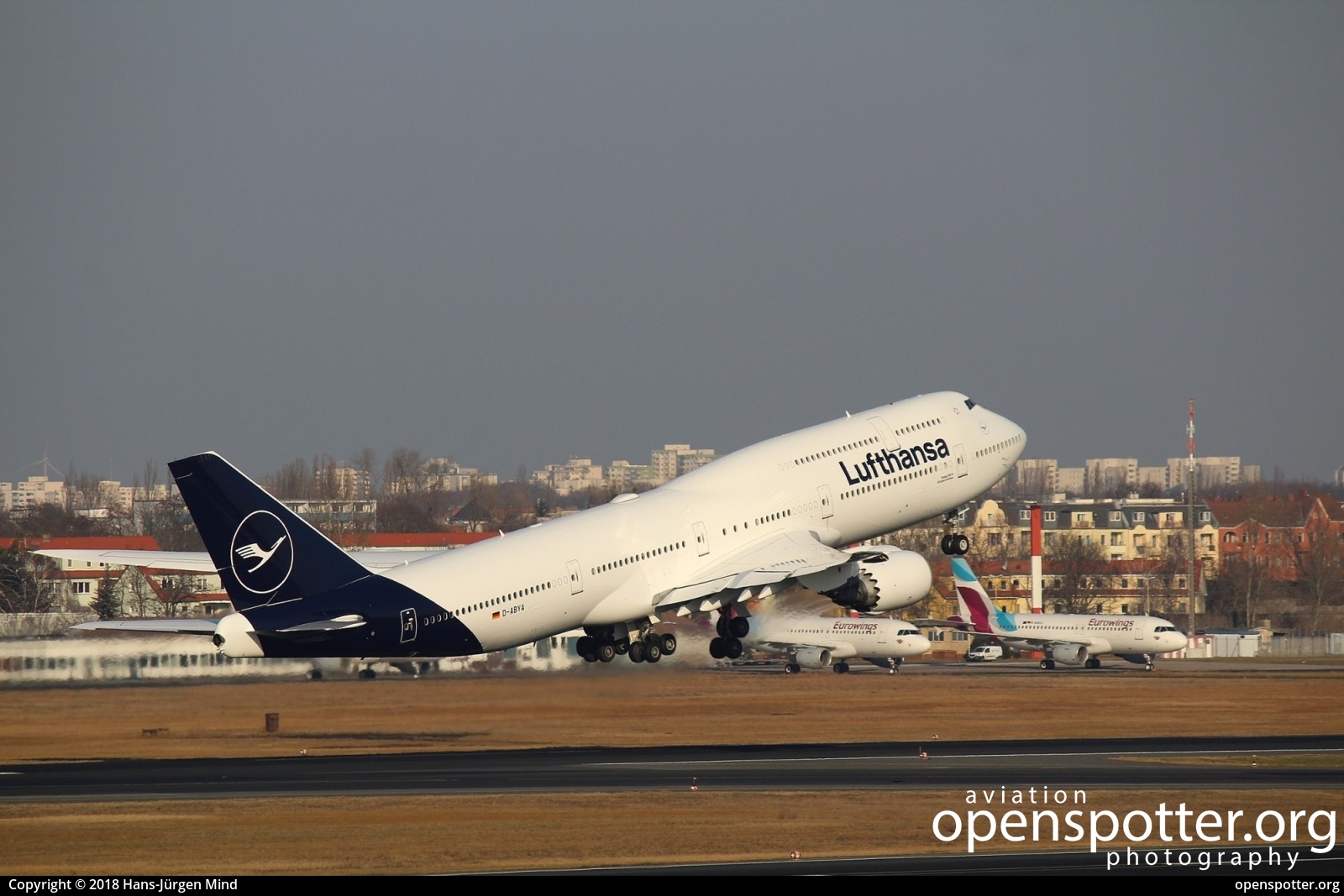 D-ABYA - Lufthansa Boeing 747-830 at Berlin-Tegel Airport (TXL/EDDT) taken by Hans-Jürgen Mind | openspotter.org | ID: 51914