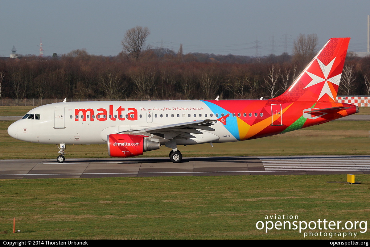 9H-AEM - Air Malta Airbus A319-112 at Düsseldorf International Airport (DUS/EDDL) taken by Thorsten Urbanek | openspotter.org | ID: 13338