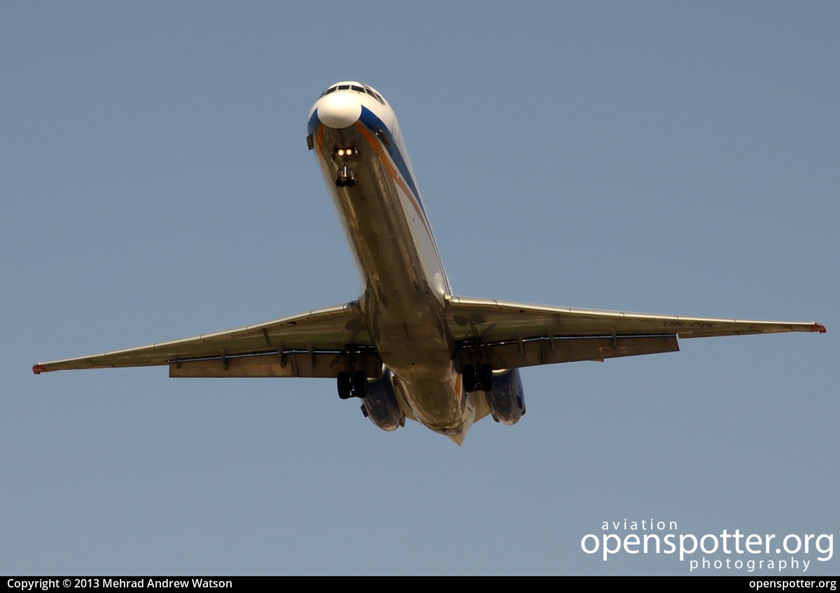 UR-CIX - Taban Air Lines McDonnell Douglas MD-88 at Mehrabad International Airport (THR/OIII) taken by Mehrad Andrew Watson | openspotter.org | ID: 7962