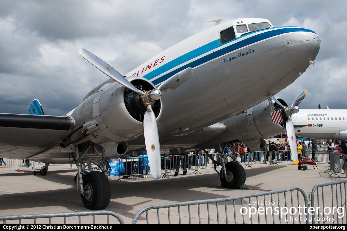 PH-PBA - KLM Royal Dutch Airlines Douglas DC-3C (S1C3G) at Berlin-Schönefeld International Airport (SXF/EDDB) taken by Christian Borchmann-Backhaus | openspotter.org | ID: 2935