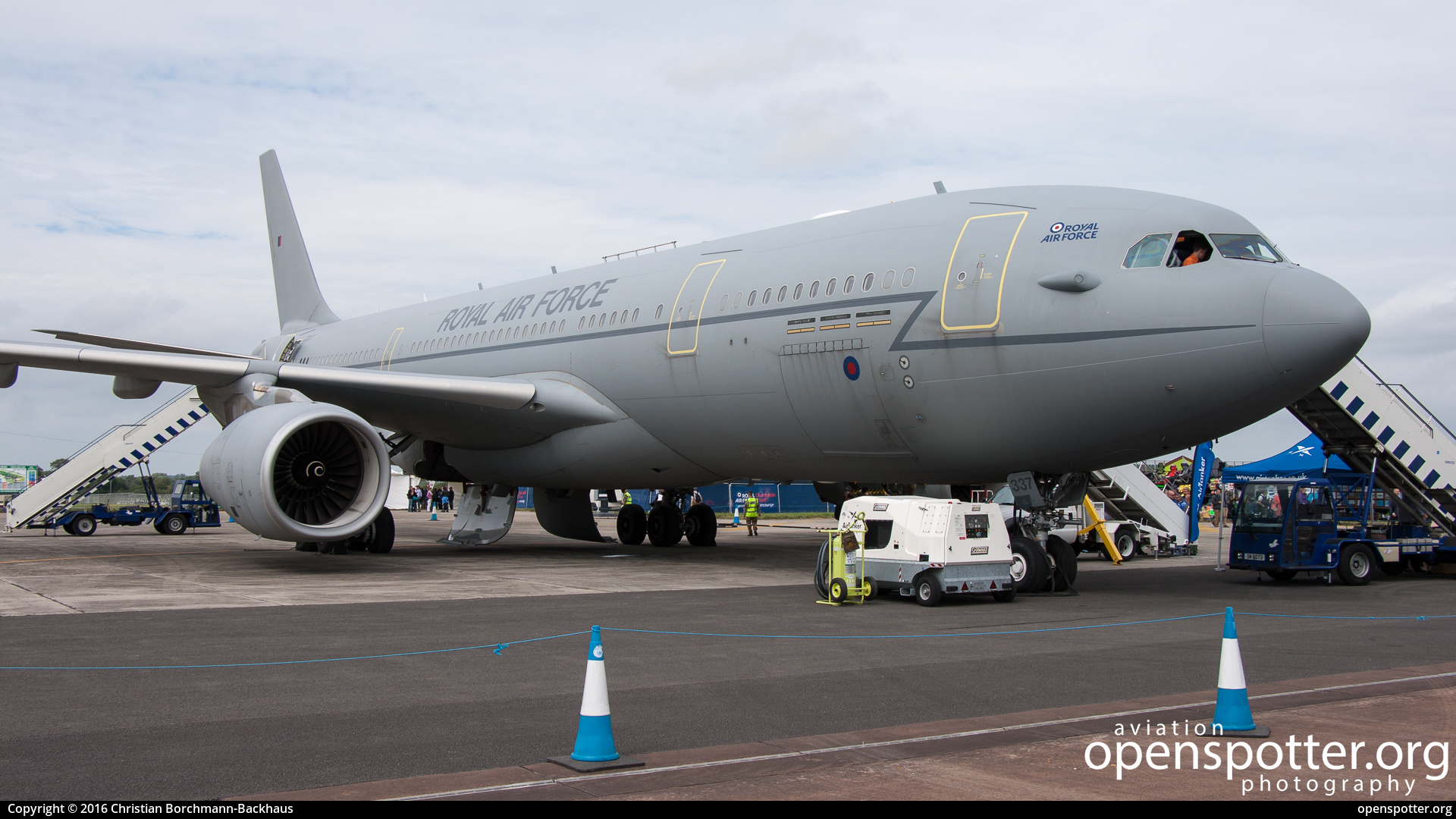 ZZ337 - Royal Air Force Airbus A330 Voyager KC3 (A330-243MRTT) at RAF Fairford (FFD/EGVA) taken by Christian Borchmann-Backhaus | openspotter.org | ID: 68667