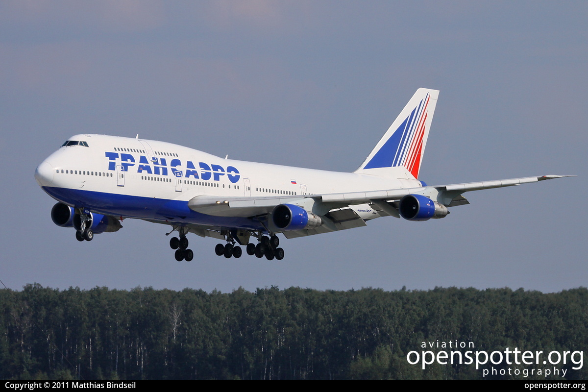 VP-BGW - Transaero Airlines Boeing 747-346 at Domodedovo International Airport (DME/UUDD) taken by Matthias Bindseil | openspotter.org | ID: 2580