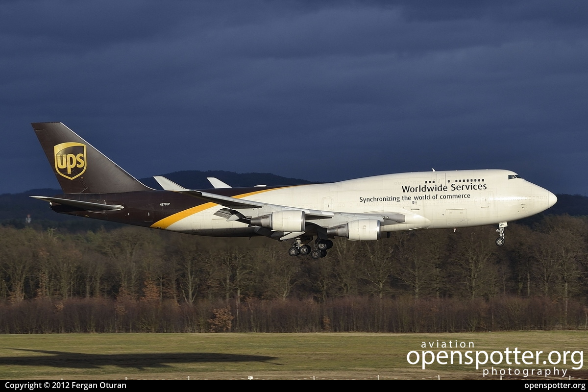 N579UP - United Parcel Service Boeing 747-45E(BDSF) at Cologne Bonn Airport (Köln/Bonn - Konrad Adenauer) (CGN/EDDK) taken by Fergan Oturan | openspotter.org | ID: 6309