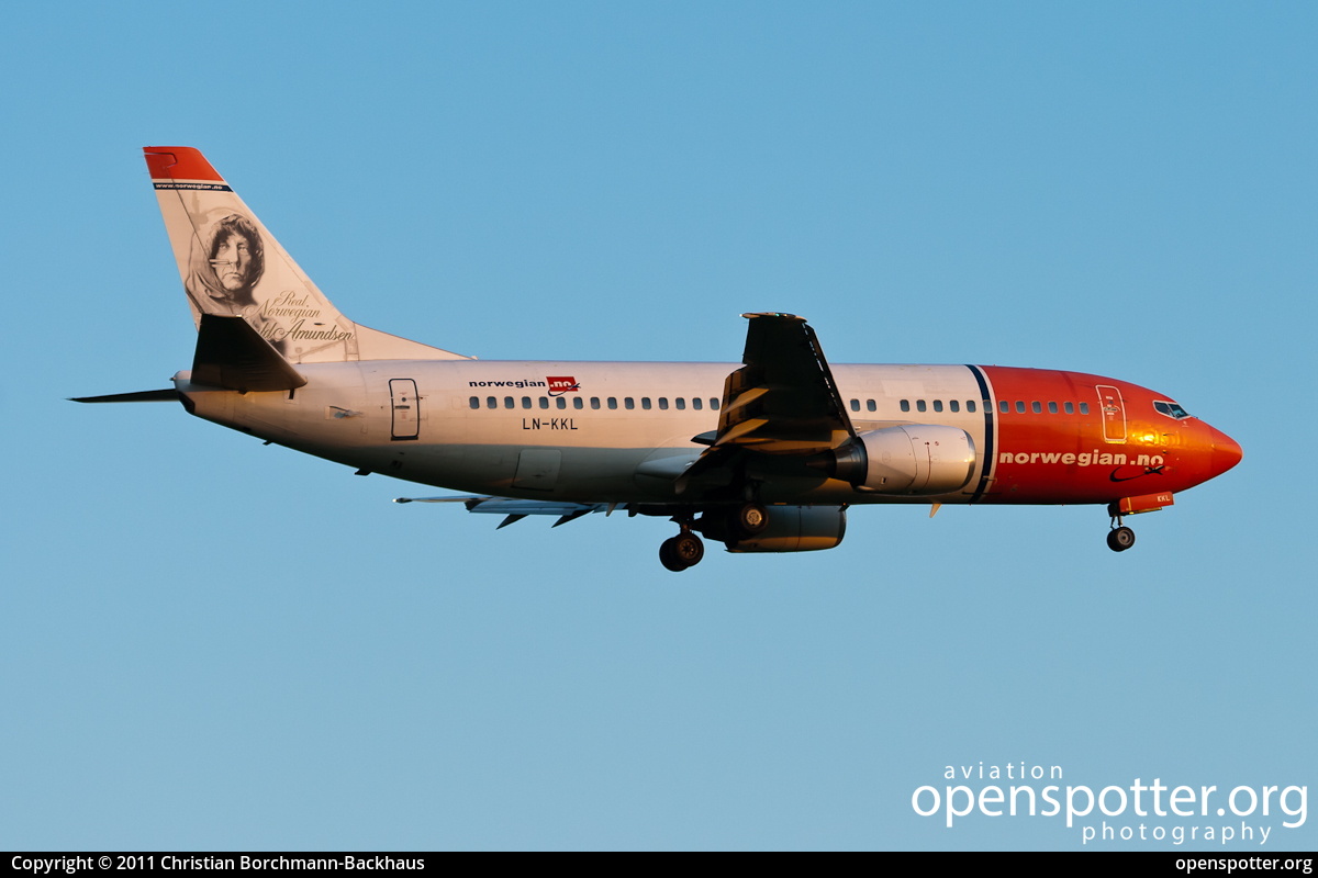LN-KKL - Norwegian Air Shuttle Boeing 737-36N at Berlin-Schönefeld International Airport (SXF/EDDB) taken by Christian Borchmann-Backhaus | openspotter.org | ID: 1499