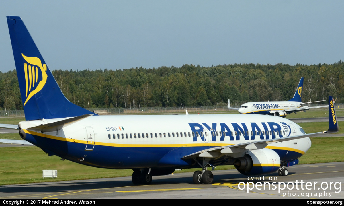 EI-DCI - Ryanair Boeing 737-8AS(WL) at Riga International Airport (RIX/EVRA) taken by Mehrad Andrew Watson | openspotter.org | ID: 68563