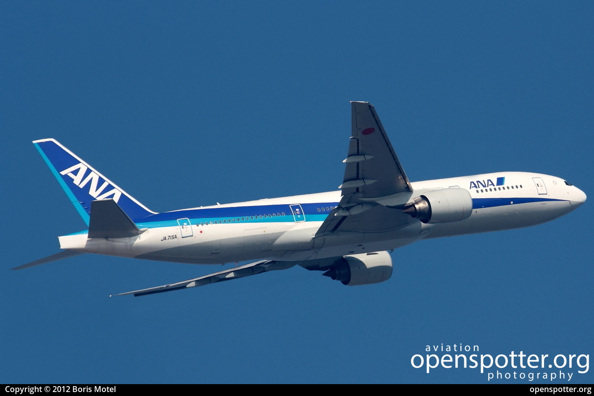 JA715A - All Nippon Airways Boeing 777-281(ER) at Frankfurt International Airport (FRA/EDDF) taken by Boris Motel | openspotter.org | ID: 2720
