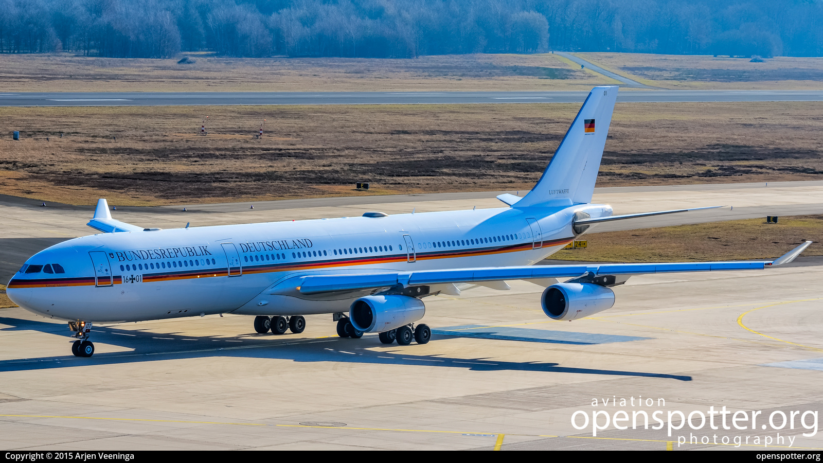16+01 - Luftwaffe (German Air Force) Airbus A340-313X at Cologne Bonn Airport (Köln/Bonn - Konrad Adenauer) (CGN/EDDK) taken by Arjen Veeninga | openspotter.org | ID: 90158
