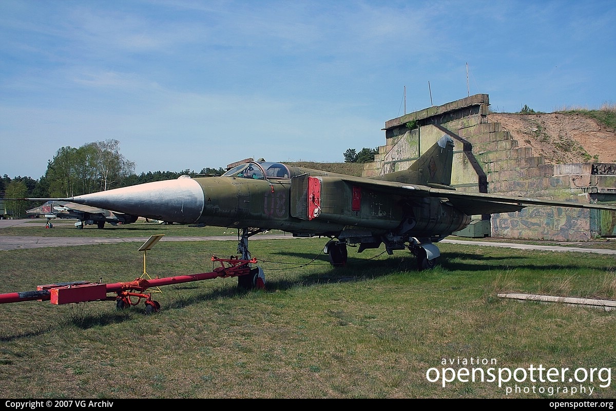 08 - Luftstreitkräfte der DDR (East German Air Force) Mikoyan-Gurevich MiG-23ML Flogger at off airport (Germany) (YYY/YYYY) taken by VG Archiv | openspotter.org | ID: 69553