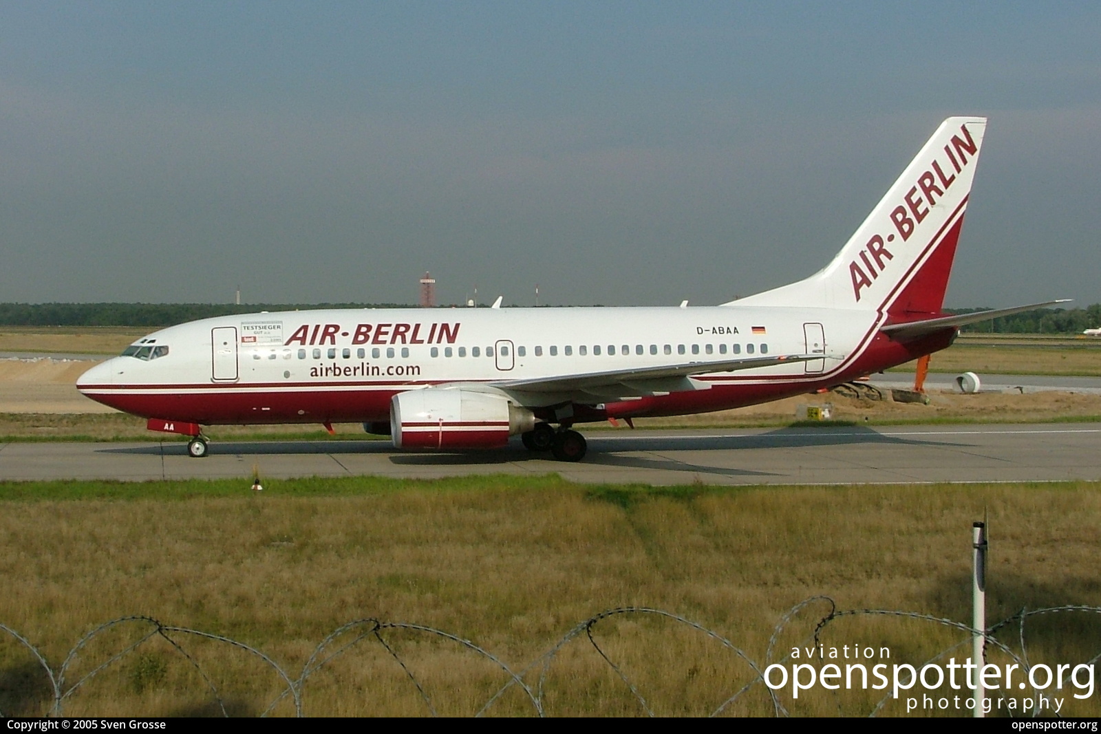 D-ABAA - Air Berlin Boeing 737-76Q at Berlin-Tegel Airport (TXL/EDDT) taken by Sven Grosse | openspotter.org | ID: 52370