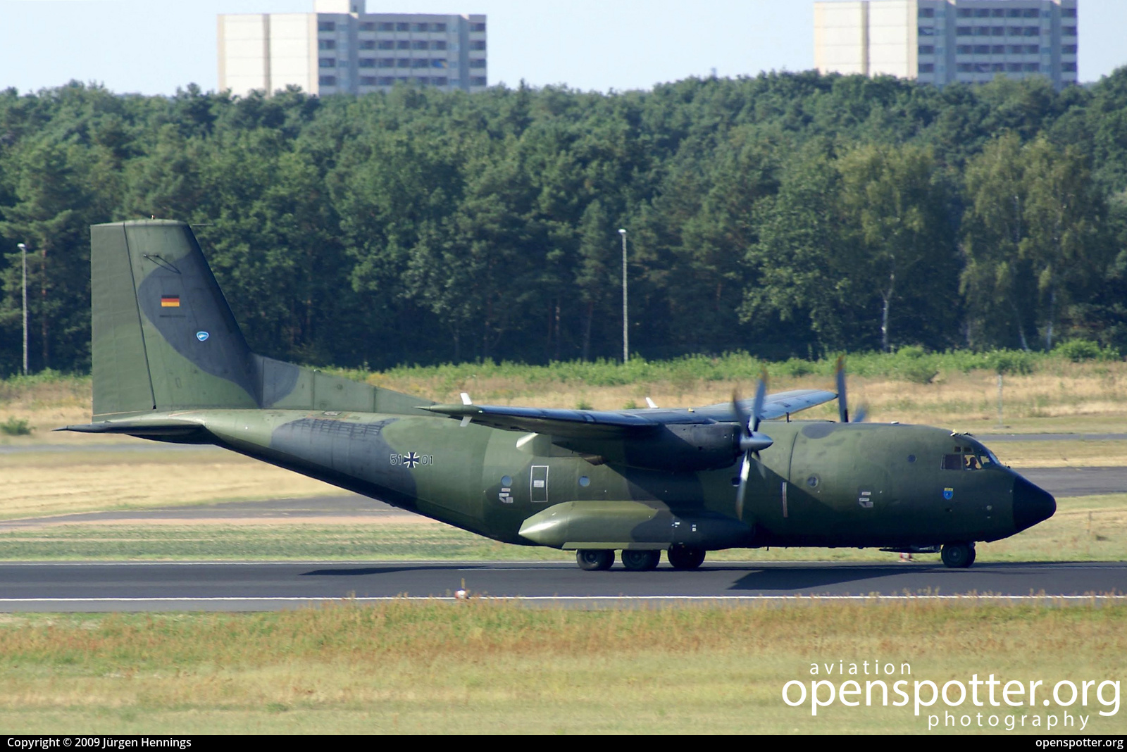 51+01 - Luftwaffe (German Air Force) C-160D Transall at Berlin-Tegel Airport (TXL/EDDT) taken by Jürgen Hennings | openspotter.org | ID: 67958