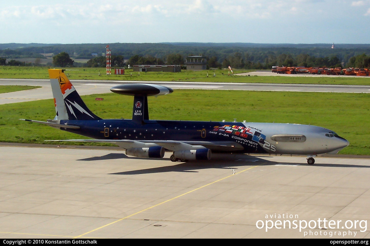 LX-N90443 - NATO / OTAN	 Boeing E-3A Sentry (707-320B) at Dresden Klotzsche Airport (DRS/EDDC) taken by Konstantin Gottschalk | openspotter.org | ID: 29494