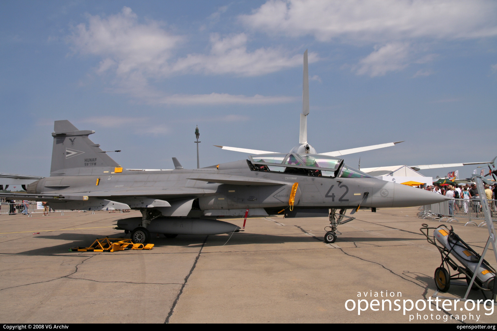 42 - Hungarian Air Force Saab JAS-39D Gripen at Berlin-Schönefeld International Airport (SXF/EDDB) taken by VG Archiv | openspotter.org | ID: 71626