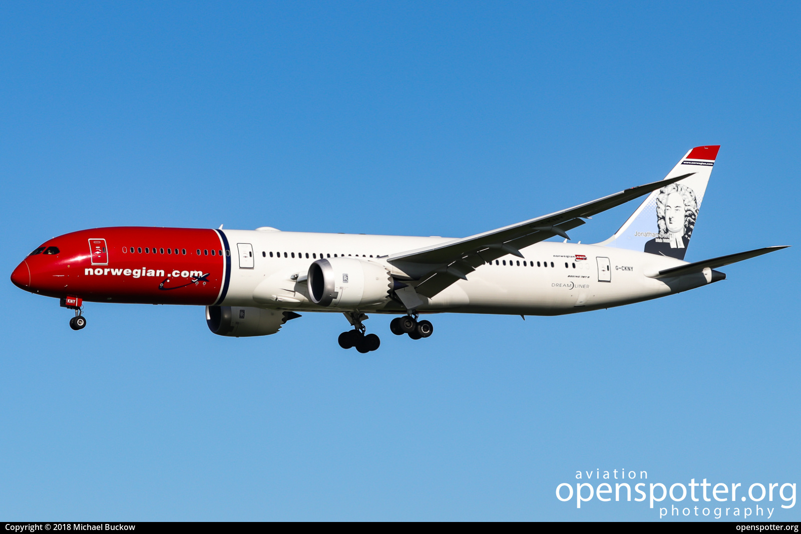 G-CKNY - Norwegian Air UK Boeing 787-9 Dreamliner at Schiphol Airport (AMS/EHAM) taken by Michael Buckow | openspotter.org | ID: 54379