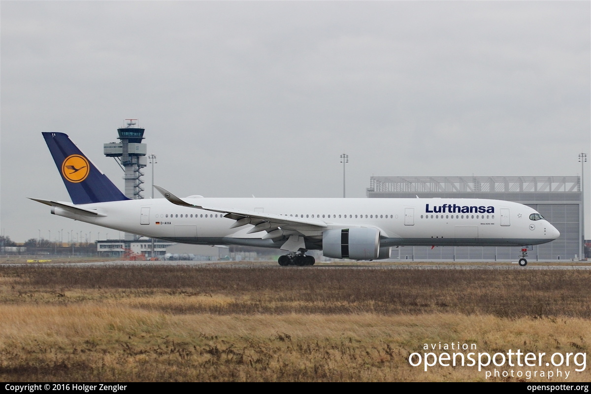 D-AIXA - Lufthansa Airbus A350-941 at Leipzig/Halle Airport (LEJ/EDDP) taken by Holger Zengler | openspotter.org | ID: 35943