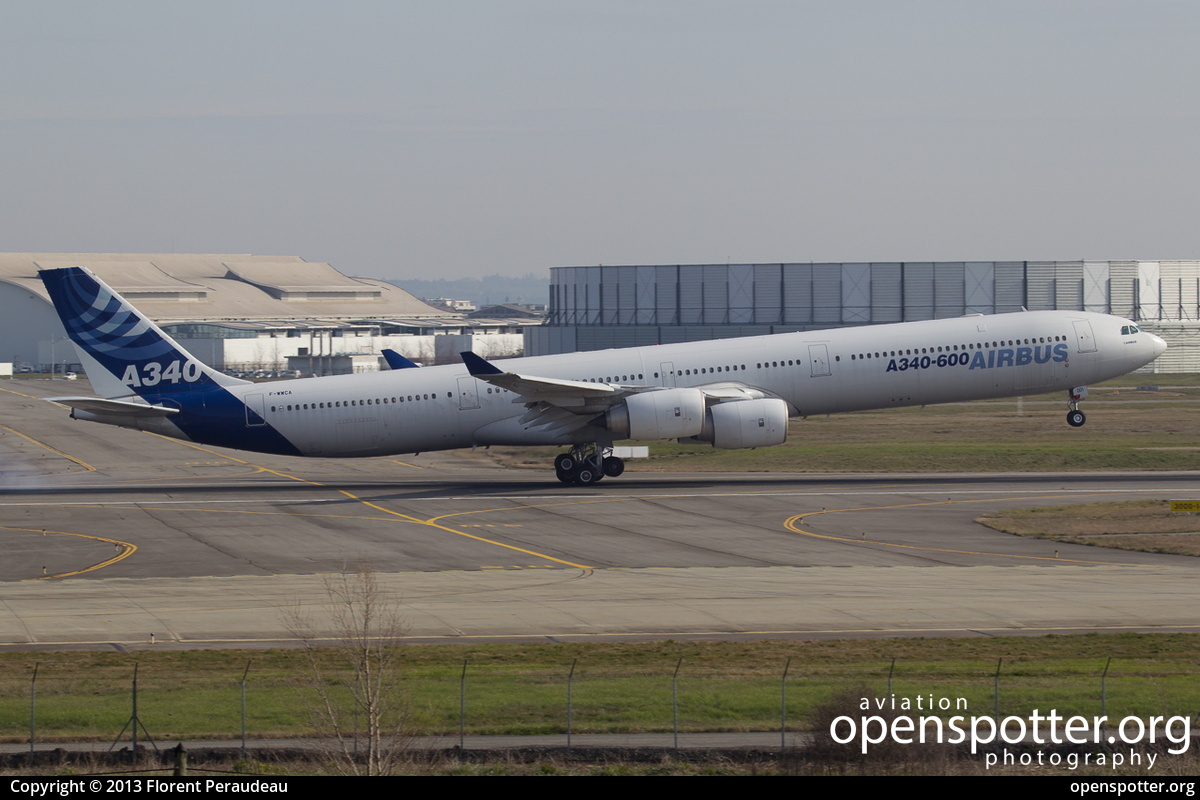F-WWCA - Airbus Industrie Airbus A340-642 at Toulouse Blagnac International Airport (TLS/LFBO) taken by Florent Peraudeau | openspotter.org | ID: 6521