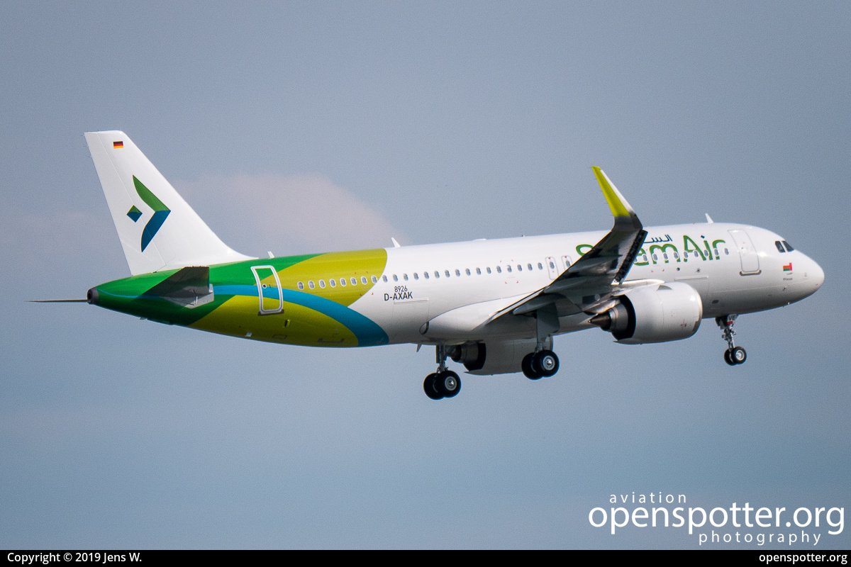 A4O-OVE - SalamAir Airbus A320-251N(WL) at Hamburg Airport (Fuhlsbüttel Airport) (HAM/EDDH) taken by Jens W. | openspotter.org | ID: 61533