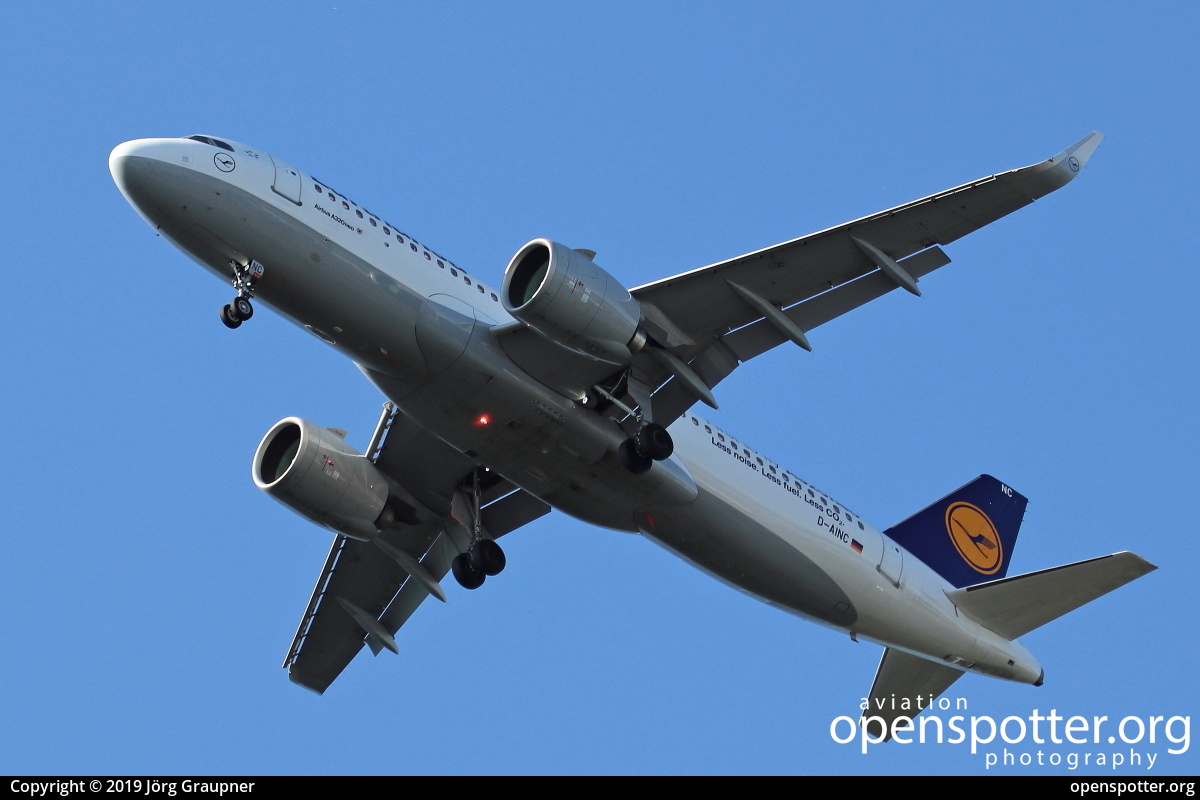 D-AINC - Lufthansa Airbus A320-271N(WL) at Frankfurt International Airport (FRA/EDDF) taken by Jörg Graupner | openspotter.org | ID: 65166