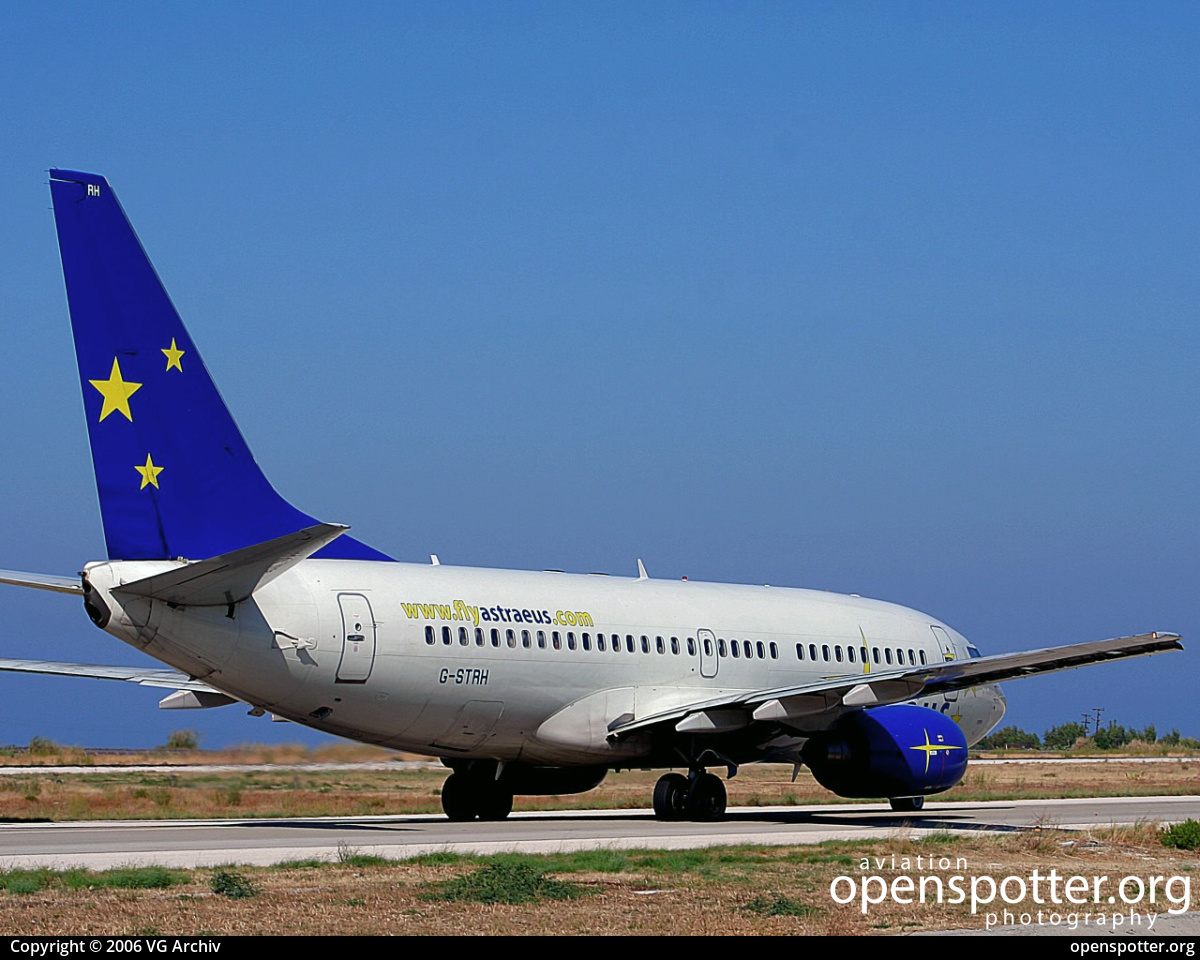 G-STRH - Astraeus Boeing 737-76N(WL) at Rhodes International Airport, Diagoras (RHO/LGRP) taken by VG Archiv | openspotter.org | ID: 68940