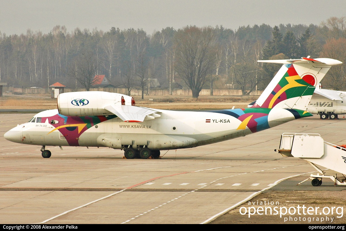 YL-KSA - K S Avia Antonov An-74 at Riga International Airport (RIX/EVRA) taken by Alexander Pelka | openspotter.org | ID: 15449