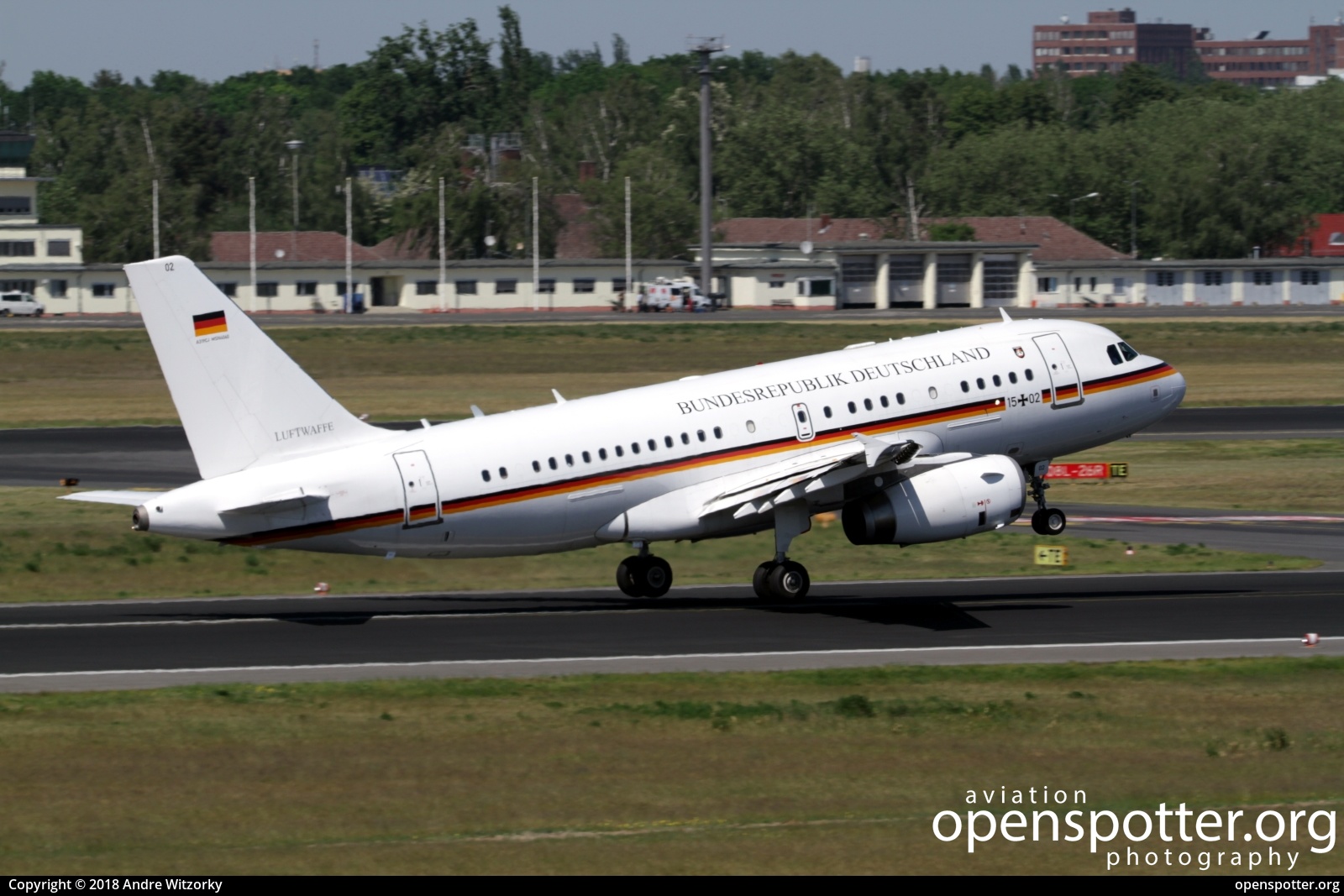 15+02 - German Air Force (Luftwaffe) Airbus A319-133(CJ) at Berlin-Tegel Airport (TXL/EDDT) taken by Andre Witzorky | openspotter.org | ID: 53670