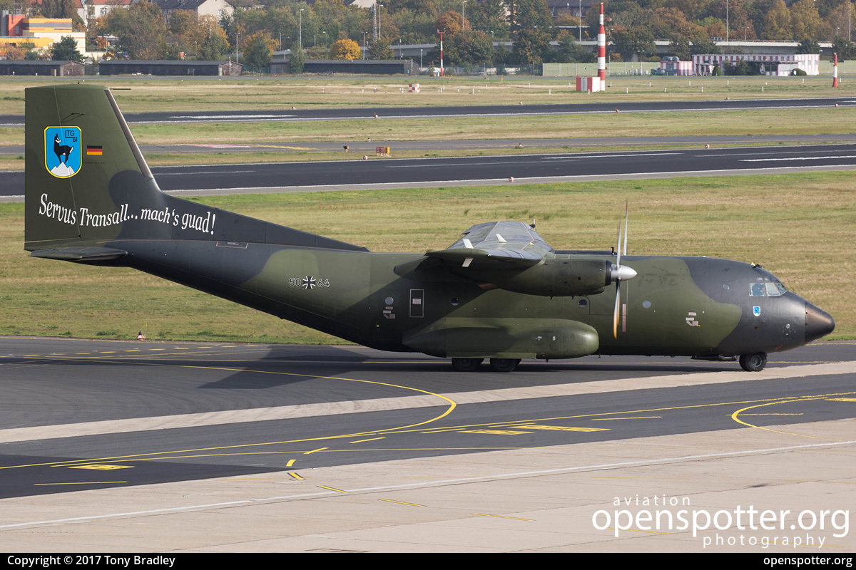 50+64 - German Air Force (Luftwaffe) C-160D Transall at Berlin-Tegel Airport (TXL/EDDT) taken by Tony Bradley | openspotter.org | ID: 47562