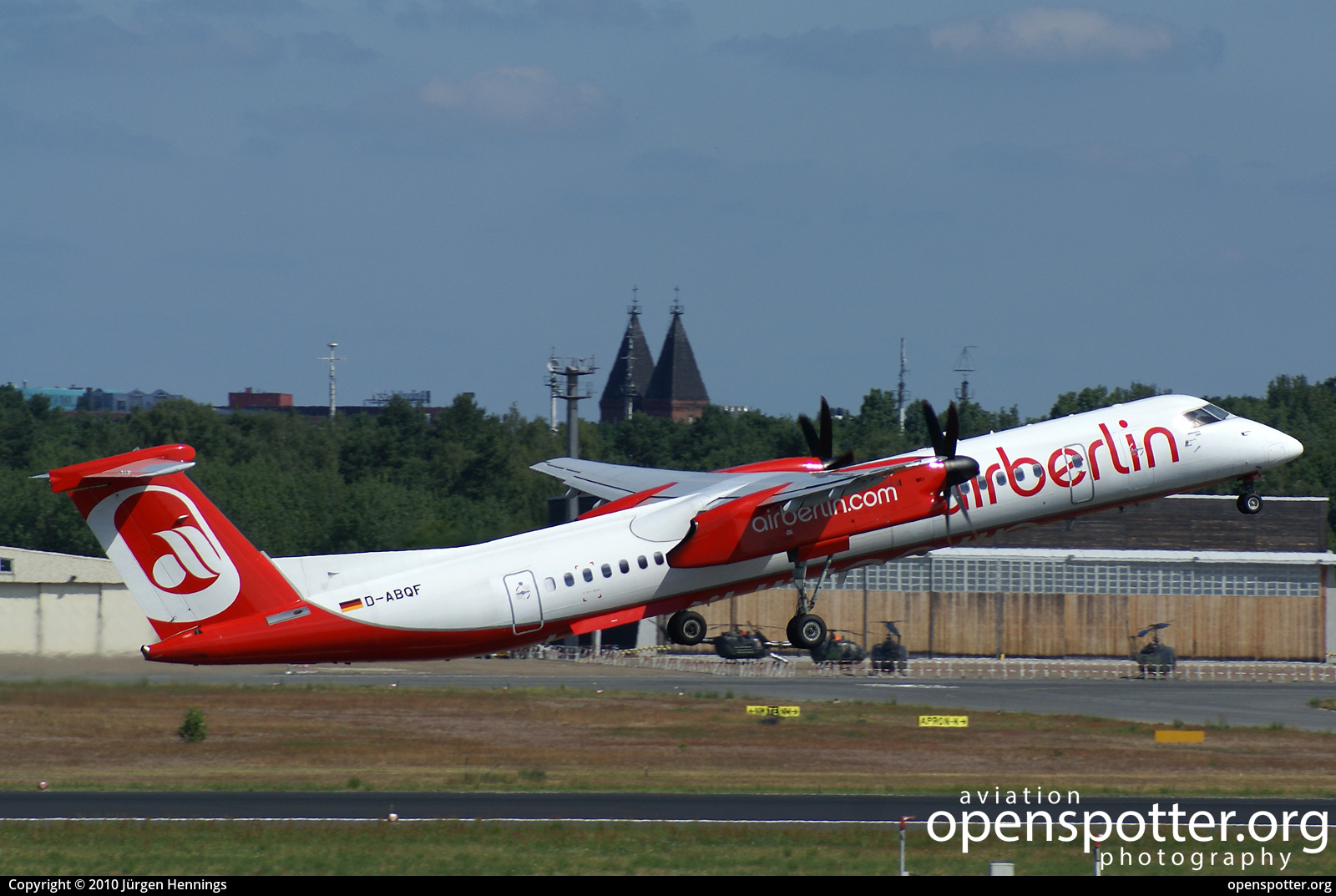 D-ABQF - Air Berlin De Havilland Canada DHC-8-402Q Dash 8 at Berlin-Tegel Airport (TXL/EDDT) taken by Jürgen Hennings | openspotter.org | ID: 71559