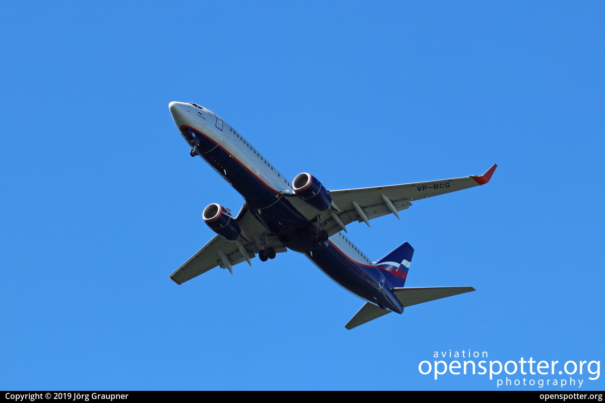 VP-BCG - Aeroflot Russian Airlines Boeing 737-8LJ(WL) at Frankfurt International Airport (FRA/EDDF) taken by Jörg Graupner | openspotter.org | ID: 65168