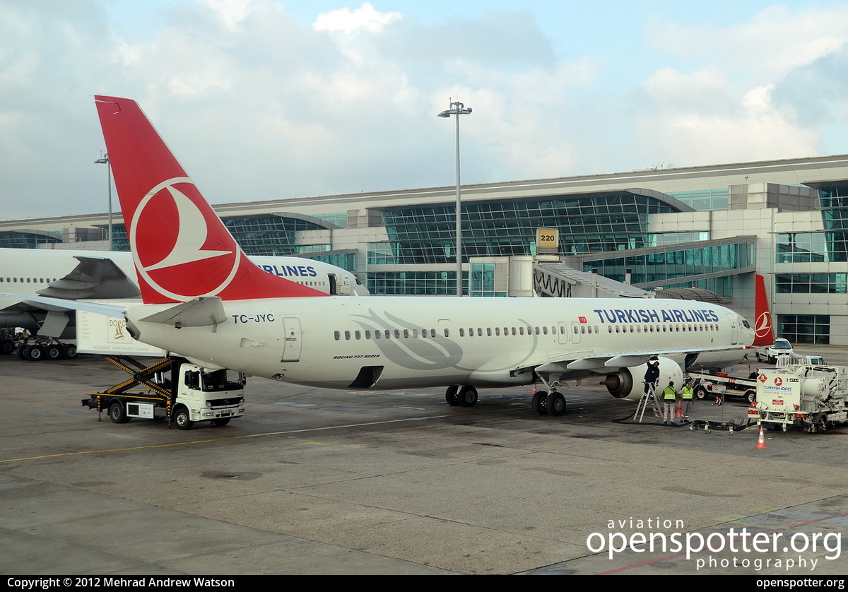 TC-JYC - Turkish Airlines Boeing 737-9F2(ER)(WL) at Atatürk International Airport (Yesilköy International) (IST/LTBA) taken by Mehrad Andrew Watson | openspotter.org | ID: 5036