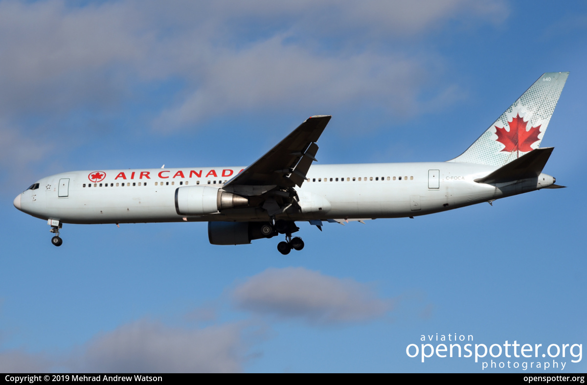 C-FOCA - Air Canada Boeing 767-375(ER) at Toronto Pearson International Airport (YYZ/CYYZ) taken by Mehrad Andrew Watson | openspotter.org | ID: 58705