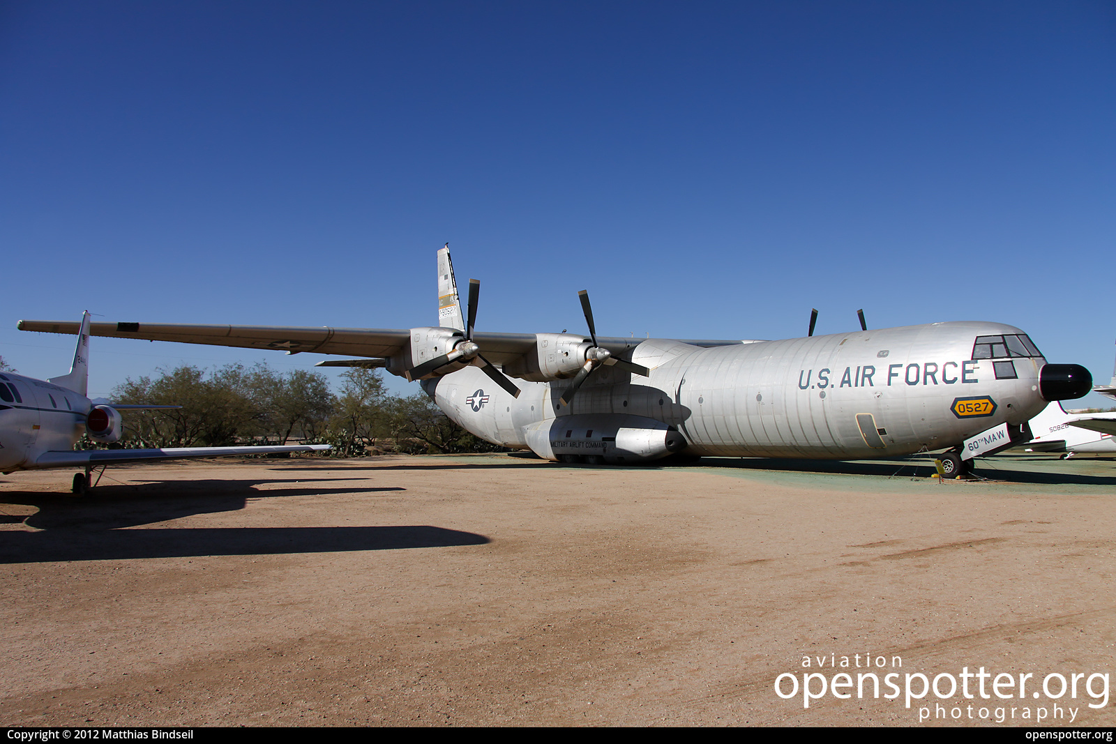 59-0527 - US Airforce (USAF) Douglas C-133B Cargo Master at Davis Monthan Air Force Base (DMA/KDMA) taken by Matthias Bindseil | openspotter.org | ID: 57329