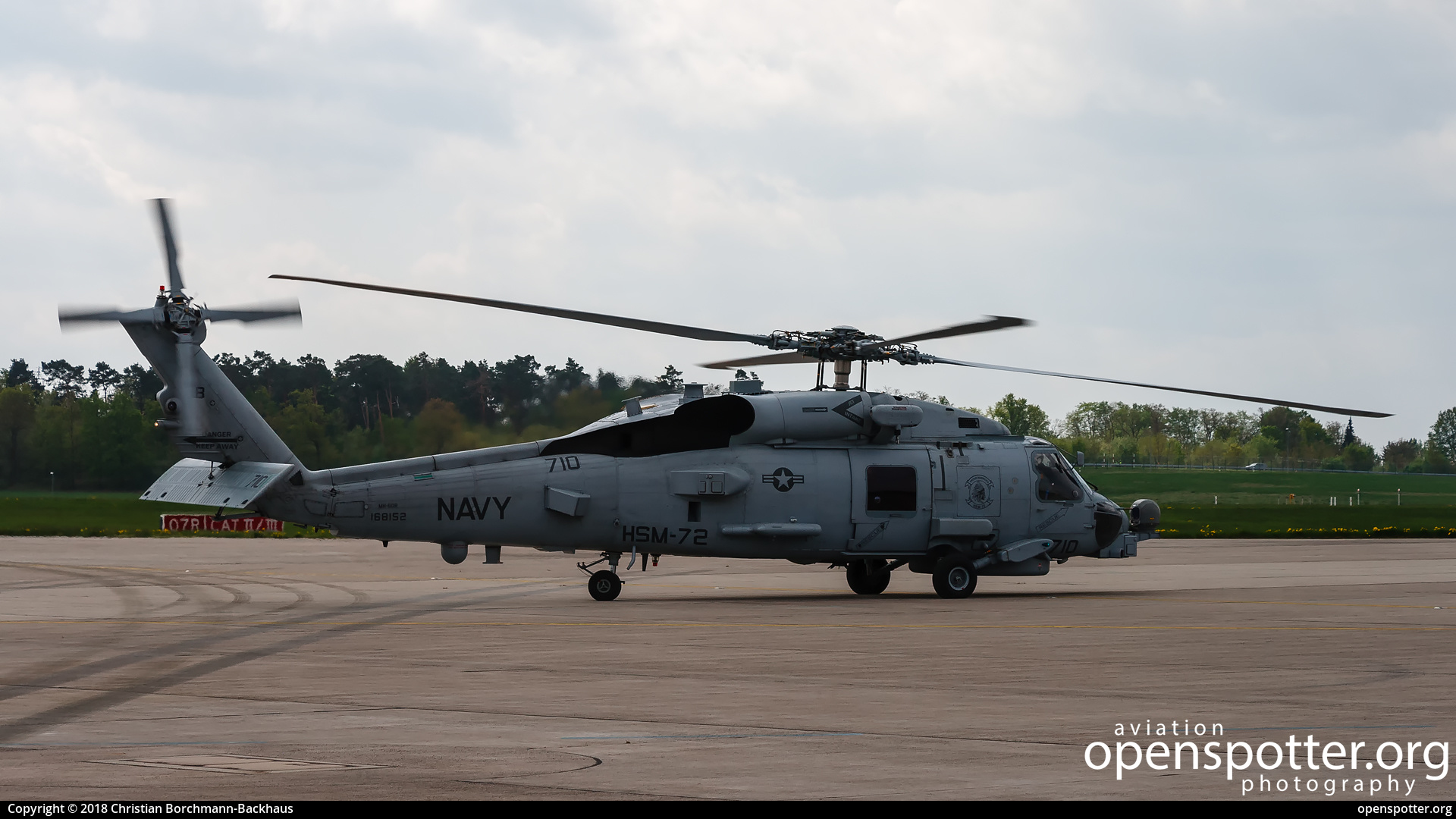 168152 - US Navy (USN) Sikorsky MH-60R Seahawk at Berlin-Schönefeld International Airport (SXF/EDDB) taken by Christian Borchmann-Backhaus | openspotter.org | ID: 68674