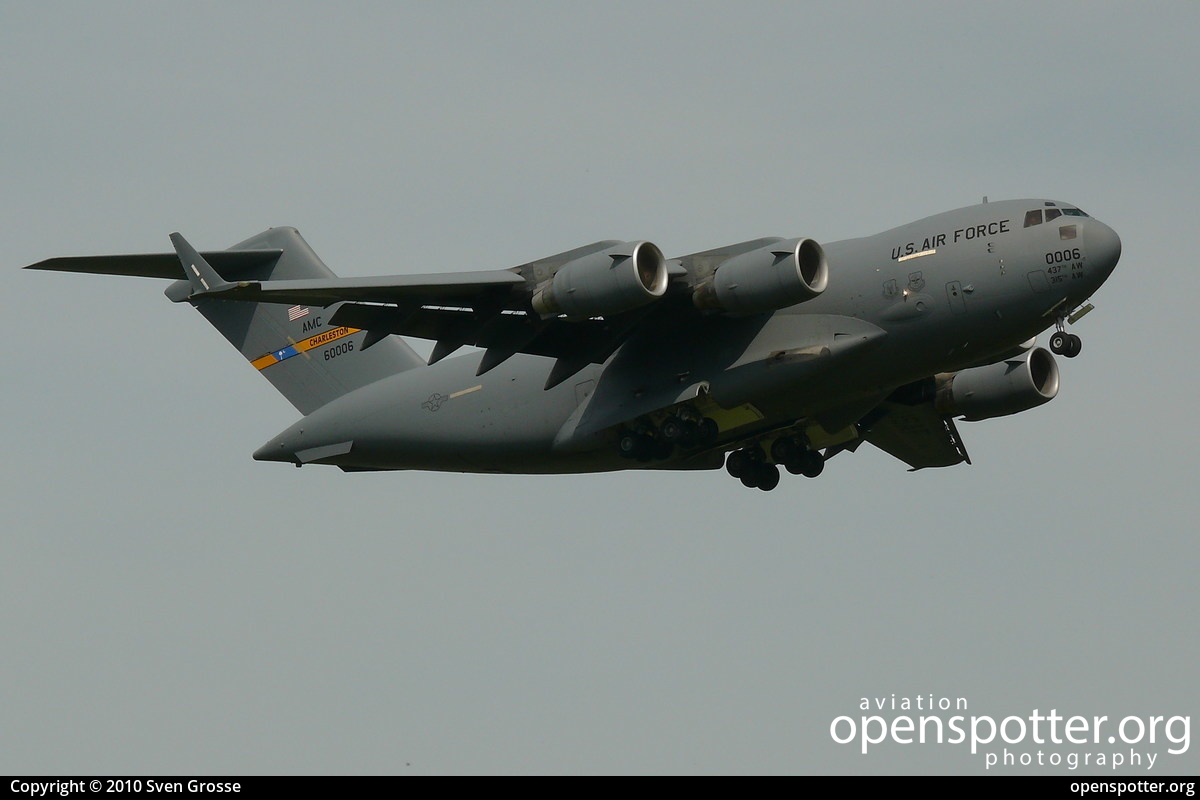 96-0006 - US Airforce (USAF) Boeing C-17A Globemaster III at Berlin-Schönefeld International Airport (SXF/EDDB) taken by Sven Grosse | openspotter.org | ID: 36493