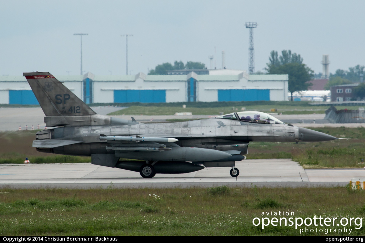 91-0412 - US Airforce (USAF) Lockheed F-16CM Fighting Falcon at Berlin-Schönefeld International Airport (SXF/EDDB) taken by Christian Borchmann-Backhaus | openspotter.org | ID: 19545