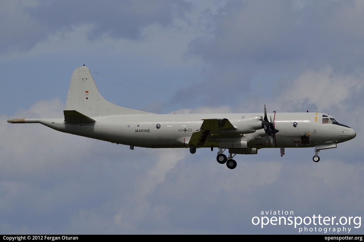 60+03 - German Navy (Marine) Lockheed P-3C at Cologne Bonn Airport (Köln/Bonn - Konrad Adenauer) (CGN/EDDK) taken by Fergan Oturan | openspotter.org | ID: 3118