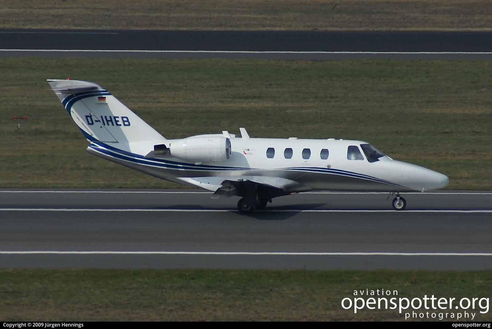 D-IHEB - Private / Untitled Cessna 525 Citation CJ1 at Berlin-Tegel Airport (TXL/EDDT) taken by Jürgen Hennings | openspotter.org | ID: 68480