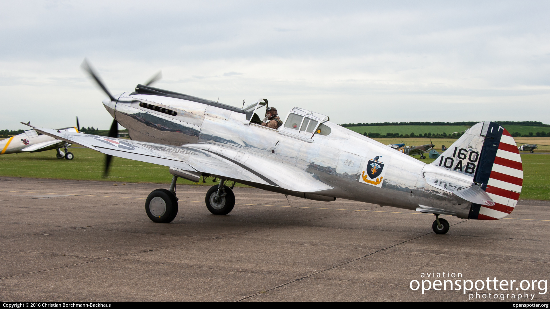 G-CIIO - The Fighter Collection Curtiss P-40C Warhawk at Duxford Airport (QFO/EGSU) taken by Christian Borchmann-Backhaus | openspotter.org | ID: 48536