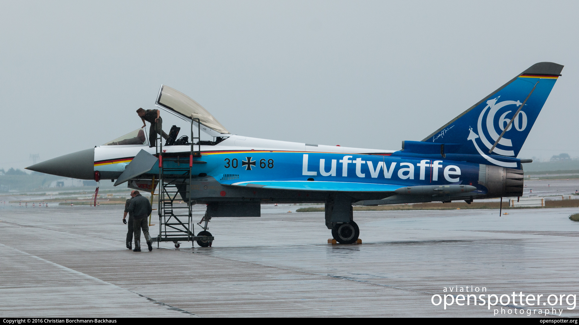 30+68 - German Air Force (Luftwaffe) Eurofighter EF-2000 Typhoon at Berlin-Schönefeld International Airport (SXF/EDDB) taken by Christian Borchmann-Backhaus | openspotter.org | ID: 48911