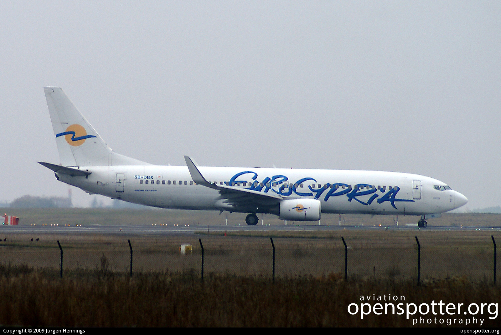 5B-DBX - Eurocypria Airlines Boeing 737-8Q8(WL) at Berlin-Schönefeld International Airport (SXF/EDDB) taken by Jürgen Hennings | openspotter.org | ID: 68203