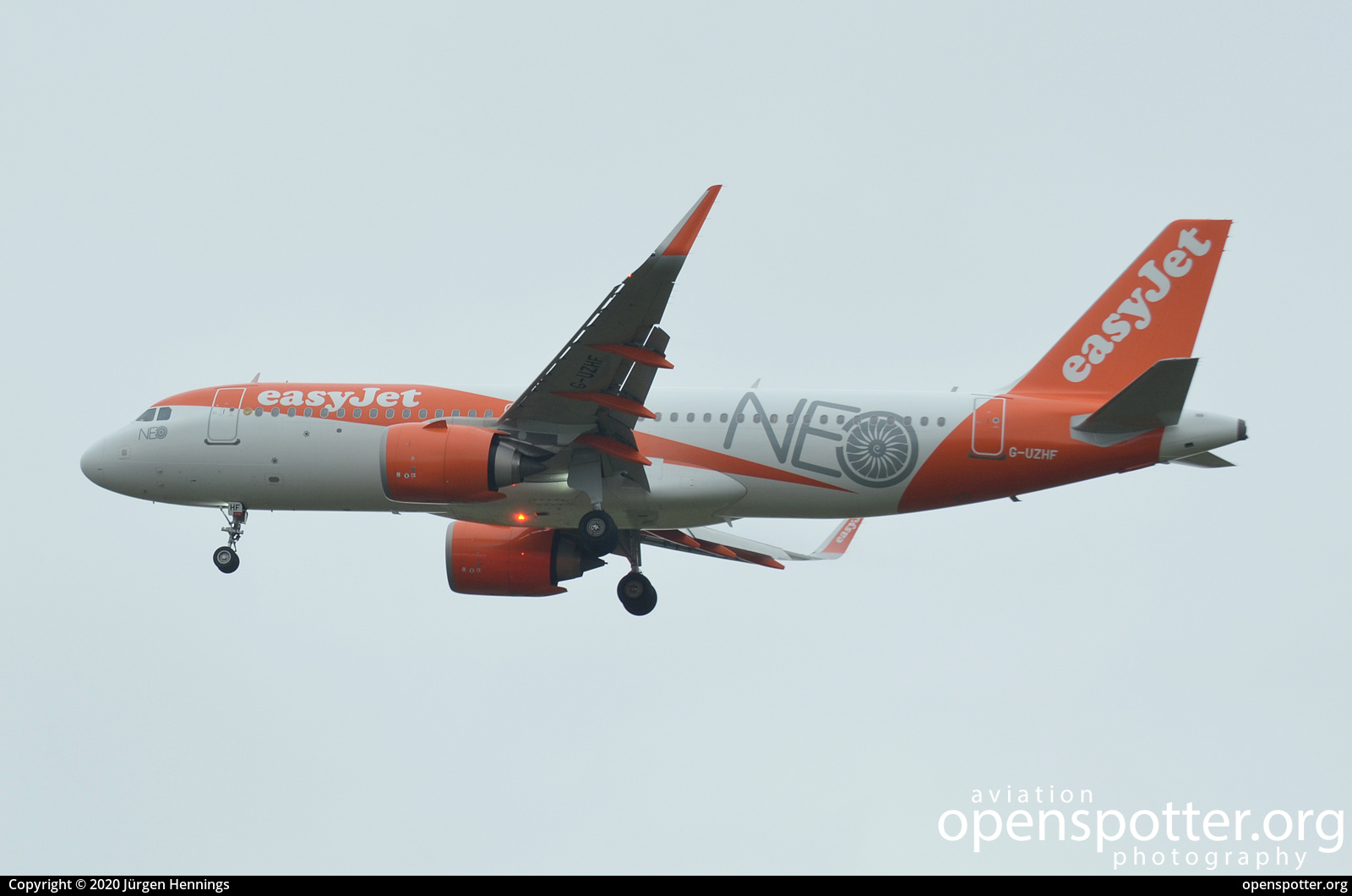 G-UZHF - easyJet Airbus A320-251N(WL) at Flughafen Berlin-Brandenburg 