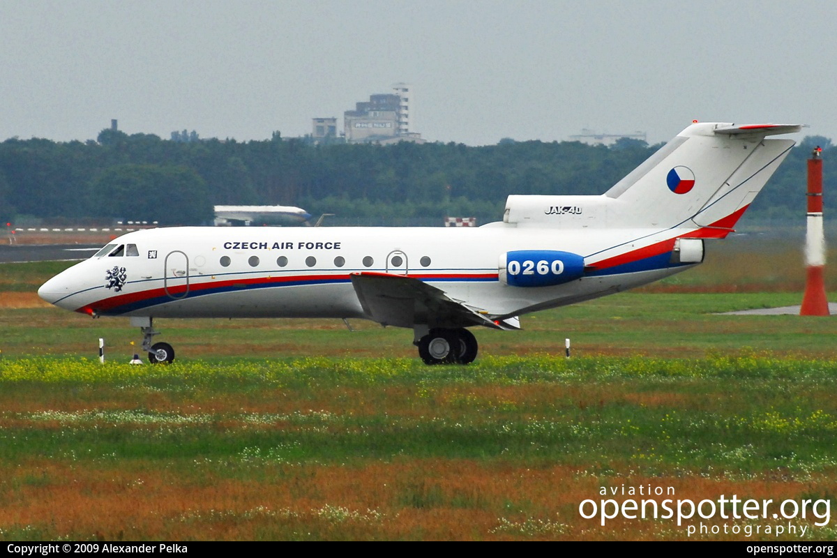 0260 - Czech Air Force Yakovlev Yak-40K at Berlin-Tegel Airport (TXL/EDDT) taken by Alexander Pelka | openspotter.org | ID: 10484