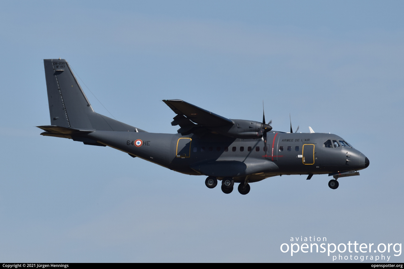 197 (64-HE) - Force Aerienne Francaise CASA CN-235M-300 at Berlin-Brandenburg (BER/EDDB) taken by Jürgen Hennings | openspotter.org | ID: 74007
