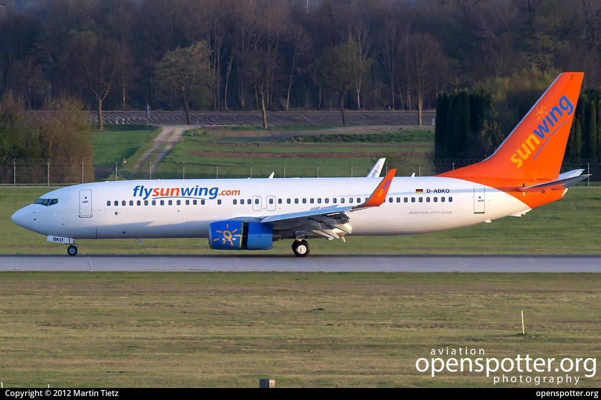 D-ABKO - Air Berlin Boeing 737-86J(WL) at Franz Josef Strauss International Airport (MUC/EDDM) taken by Martin Tietz | openspotter.org | ID: 2742