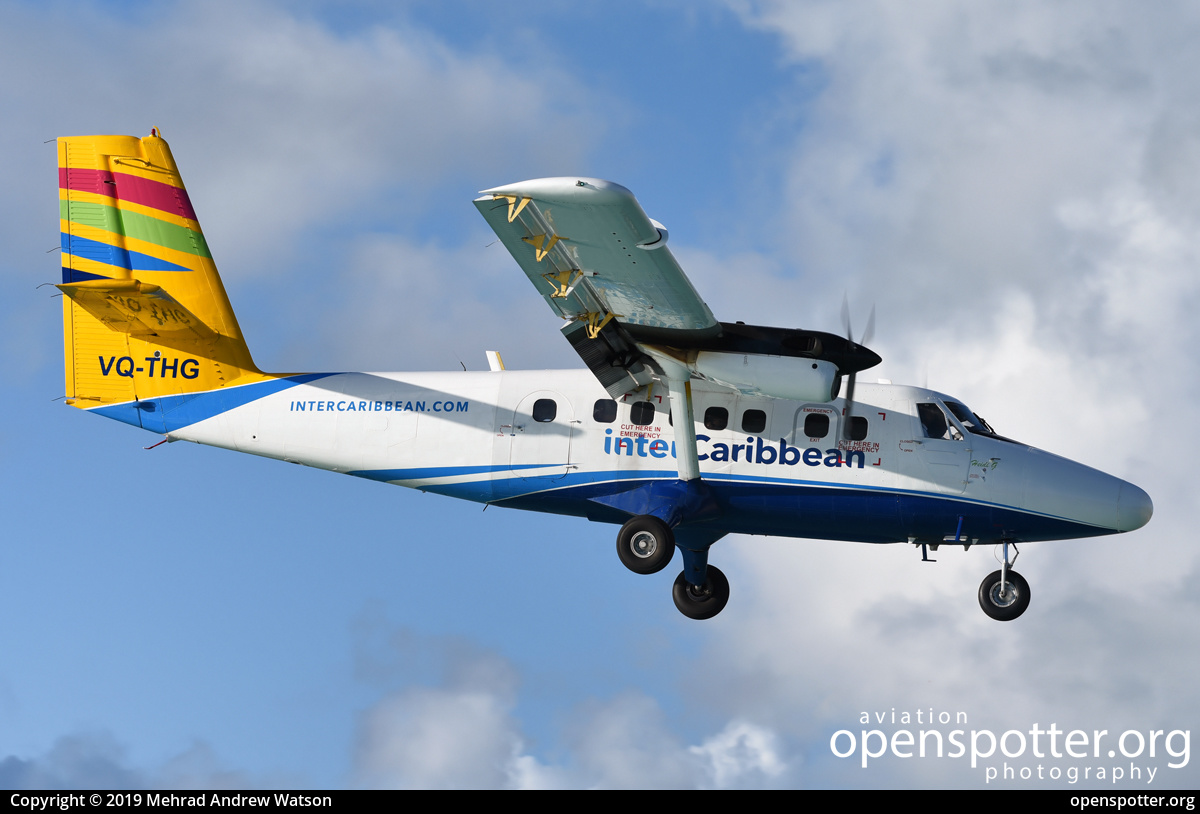 VQ-THG - InterCaribbean Airways De Havilland DHC-6-300 Twin Otter at Princess Juliana International Airport (SXM/TNCM) taken by Mehrad Andrew Watson | openspotter.org | ID: 58814