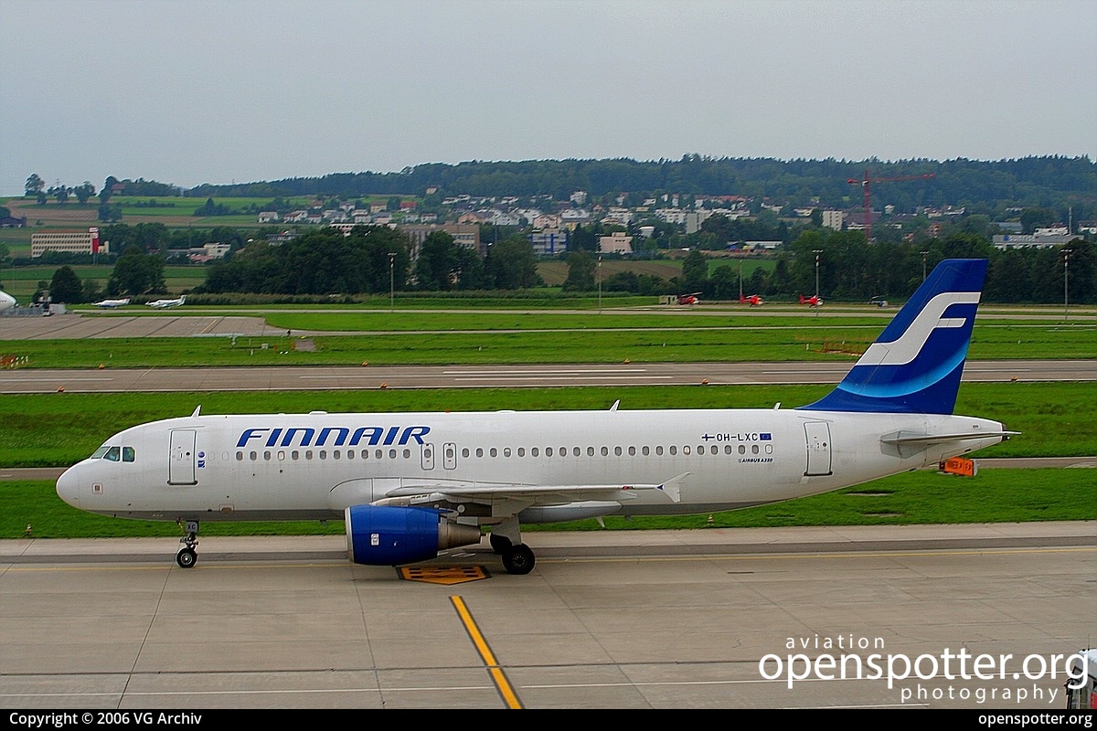 OH-LXC - Finnair Airbus A320-214 at Zurich International Airport (ZRH/LSZH) taken by VG Archiv | openspotter.org | ID: 68880