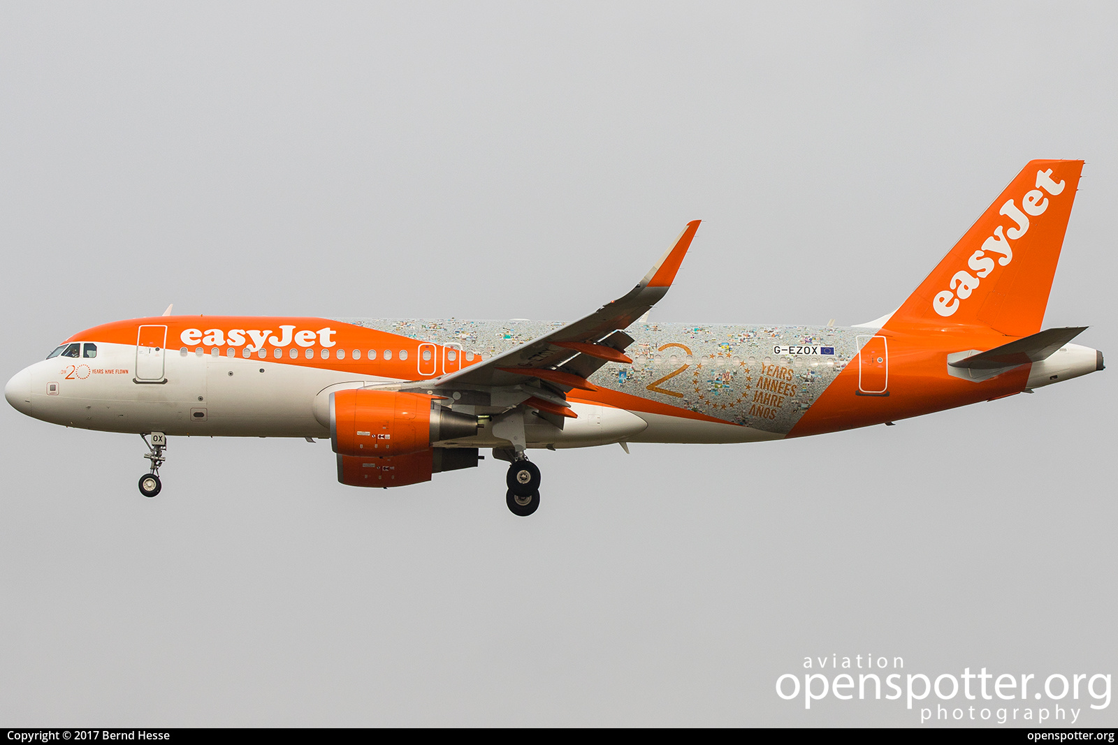 G-EZOX - easyJet Airbus A320-214 at Berlin-Schönefeld International Airport (SXF/EDDB) taken by Bernd Hesse | openspotter.org | ID: 40157